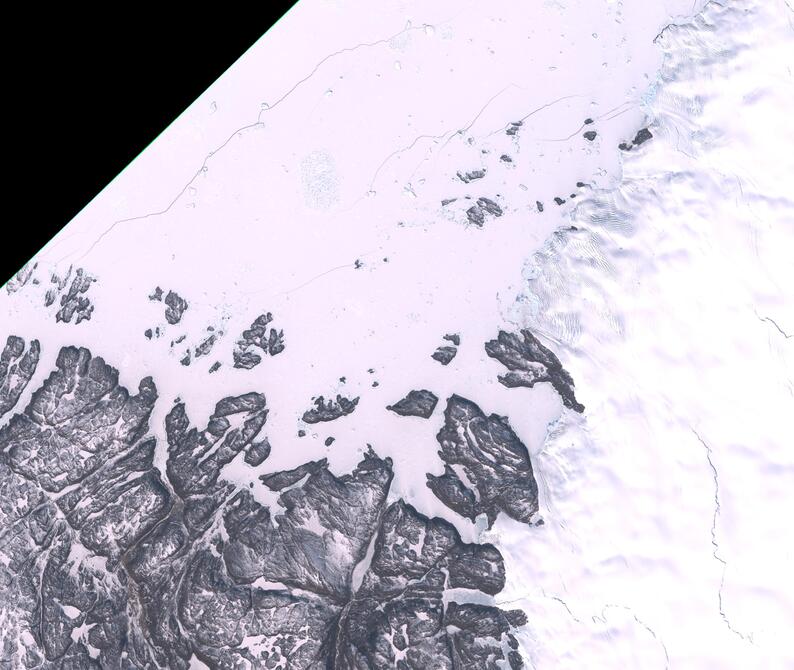 Aerial view of Humboldt Glacier - South