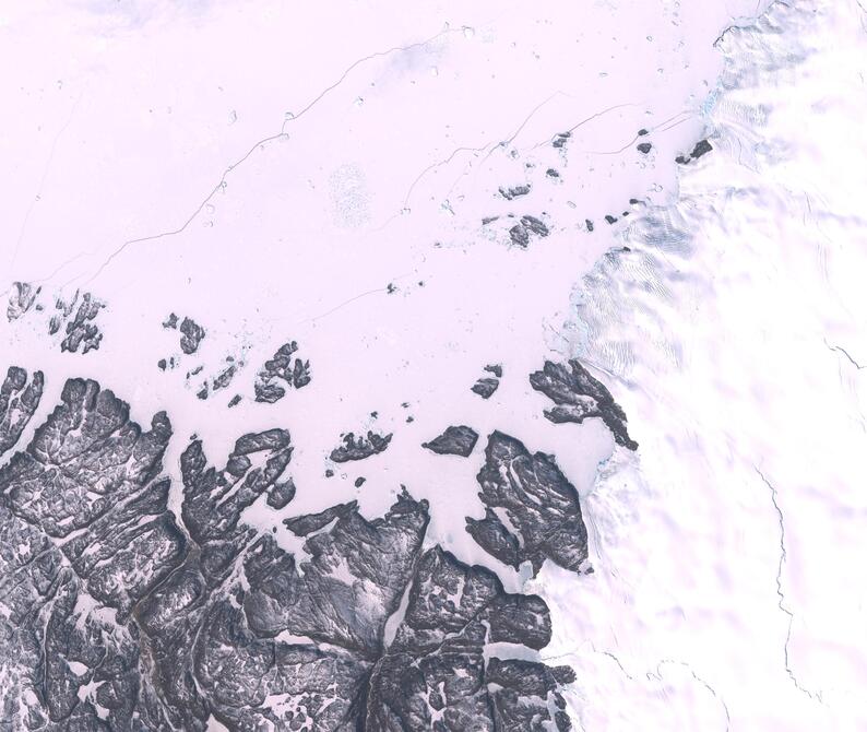 Aerial view of Humboldt Glacier - South