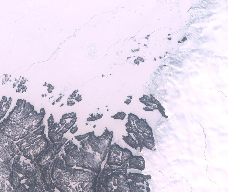 Aerial view of Humboldt Glacier - South