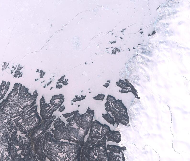 Aerial view of Humboldt Glacier - South