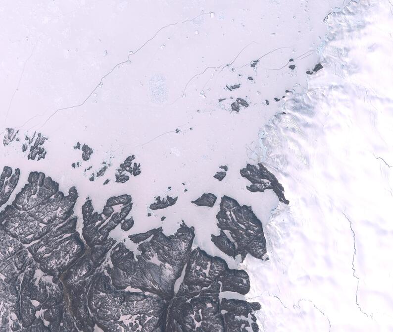 Aerial view of Humboldt Glacier - South