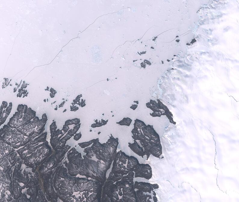 Aerial view of Humboldt Glacier - South