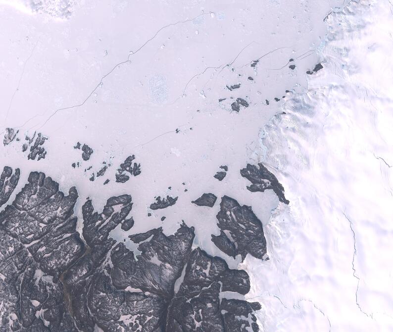 Aerial view of Humboldt Glacier - South