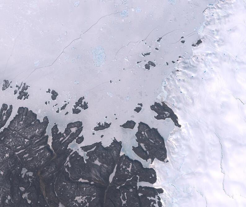 Aerial view of Humboldt Glacier - South