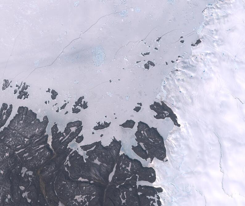 Aerial view of Humboldt Glacier - South