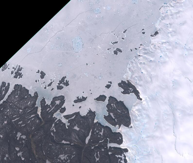 Aerial view of Humboldt Glacier - South