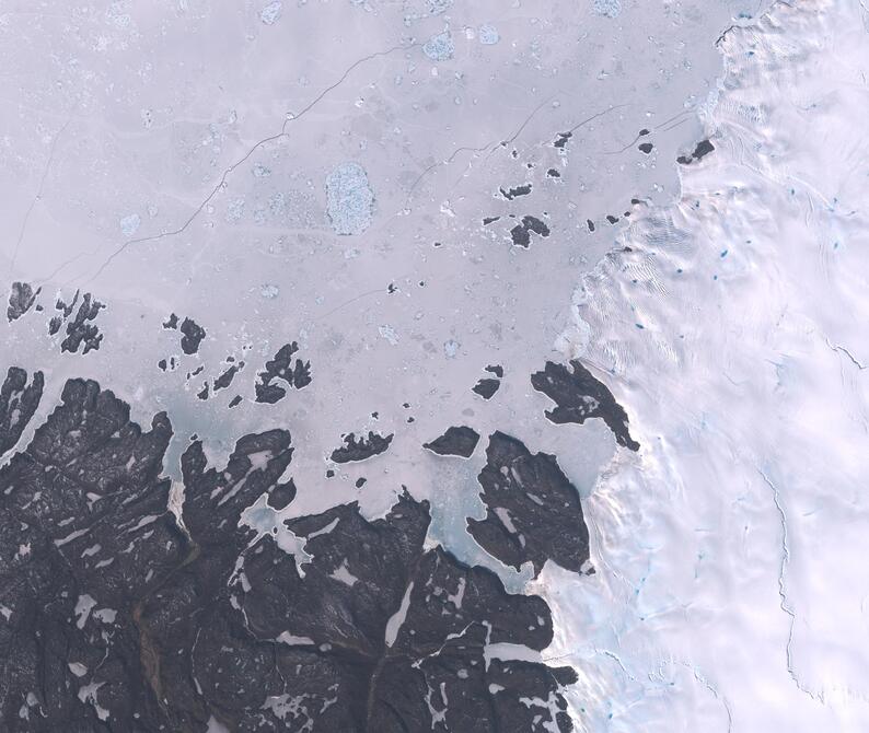 Aerial view of Humboldt Glacier - South