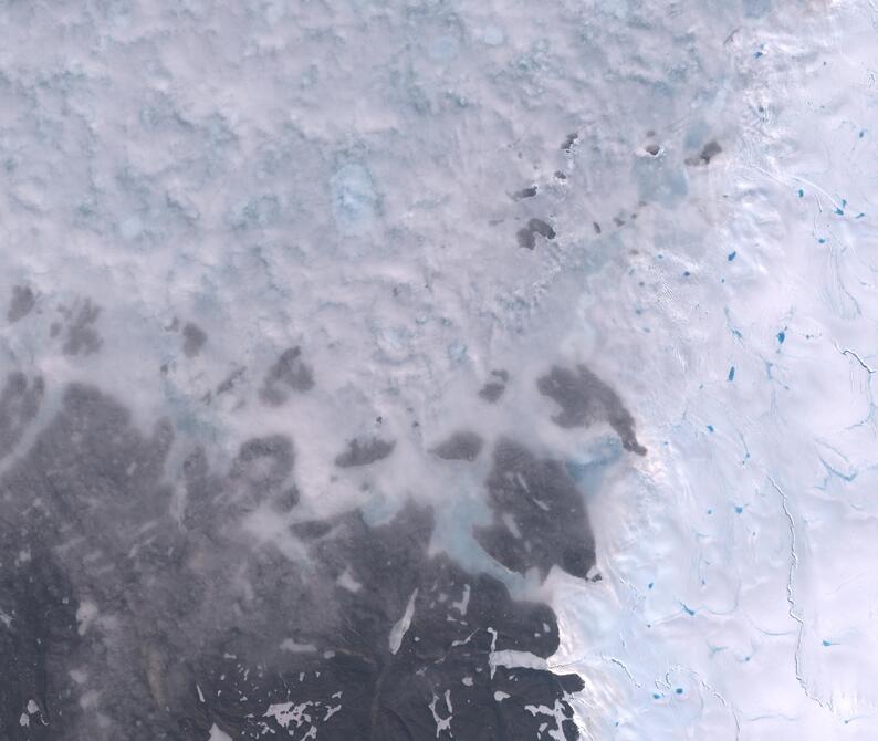 Aerial view of Humboldt Glacier - South