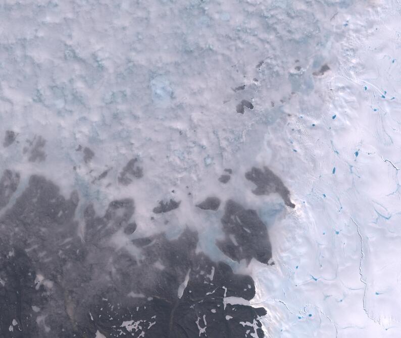 Aerial view of Humboldt Glacier - South