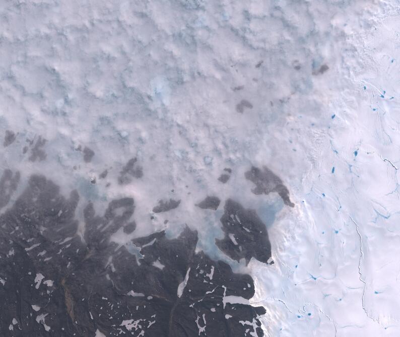 Aerial view of Humboldt Glacier - South
