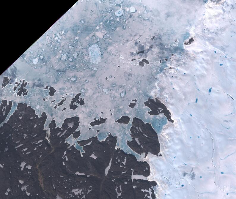 Aerial view of Humboldt Glacier - South