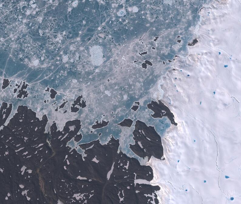 Aerial view of Humboldt Glacier - South
