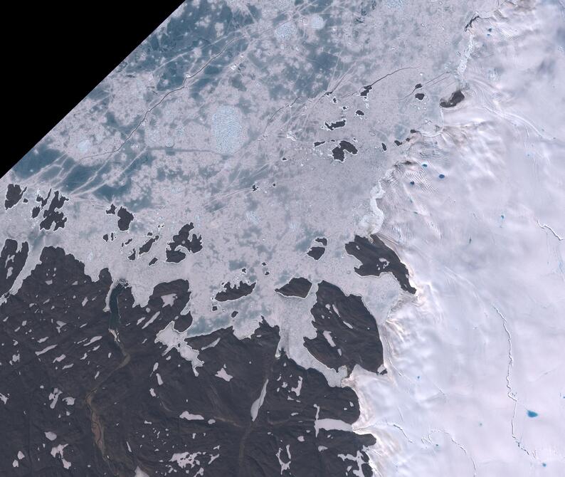Aerial view of Humboldt Glacier - South