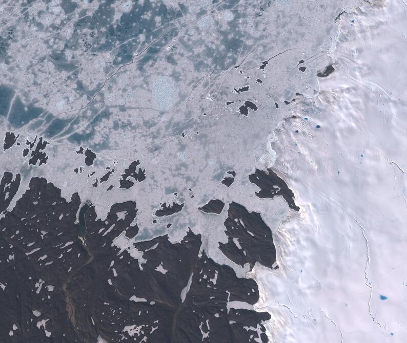 Aerial view of Humboldt Glacier - South