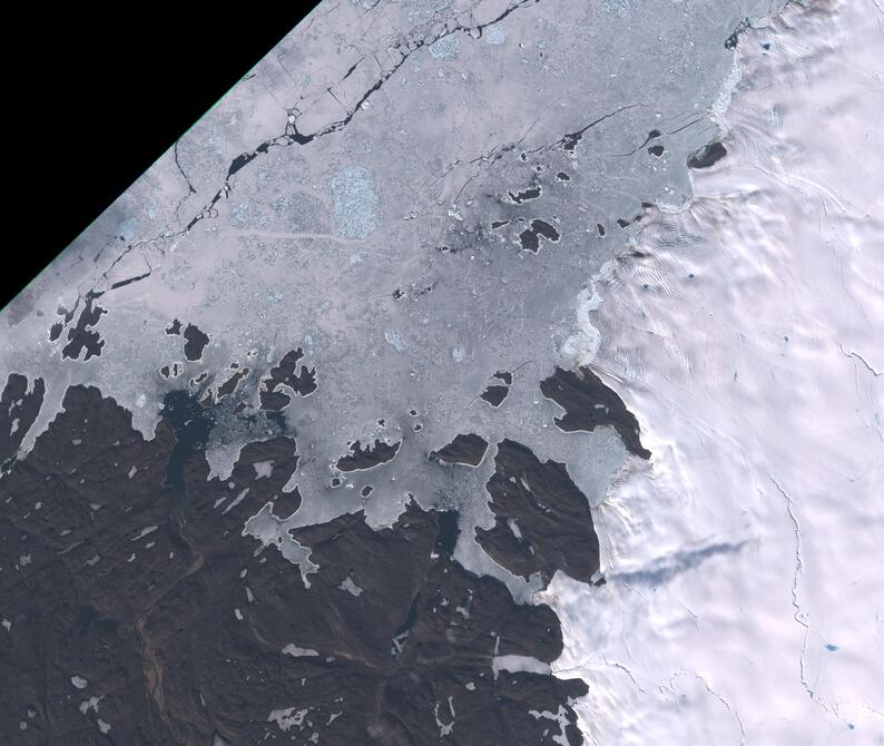 Aerial view of Humboldt Glacier - South