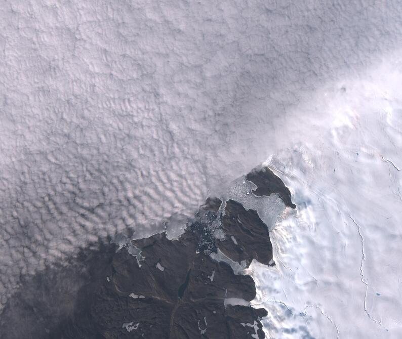 Aerial view of Humboldt Glacier - South