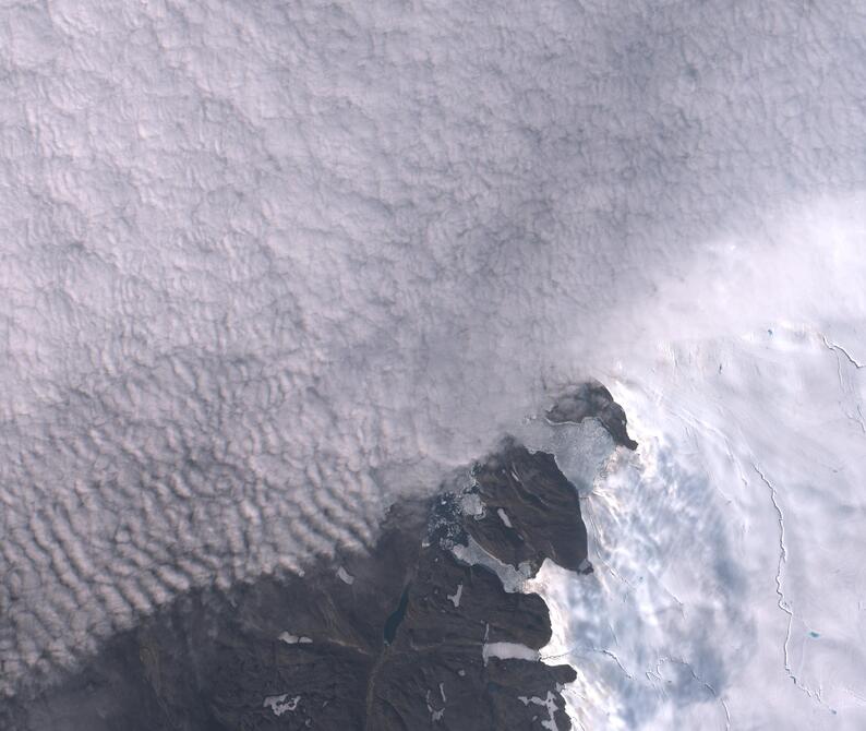 Aerial view of Humboldt Glacier - South