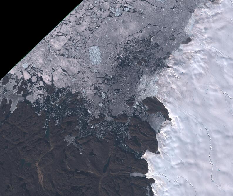 Aerial view of Humboldt Glacier - South
