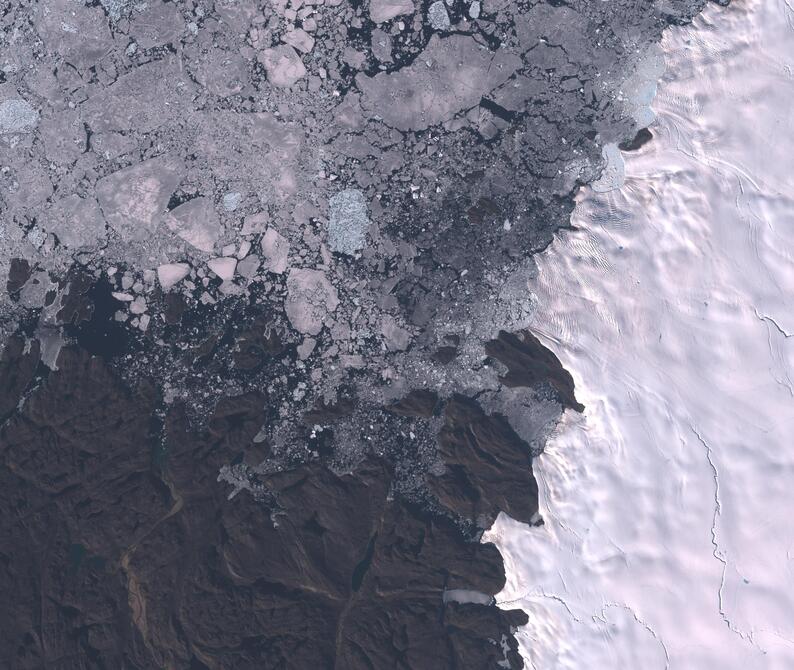 Aerial view of Humboldt Glacier - South