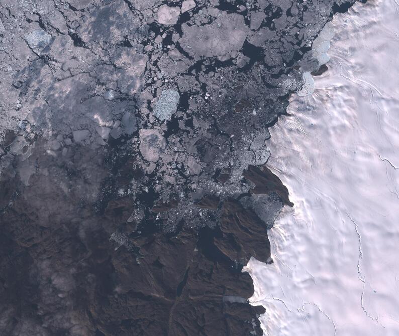 Aerial view of Humboldt Glacier - South