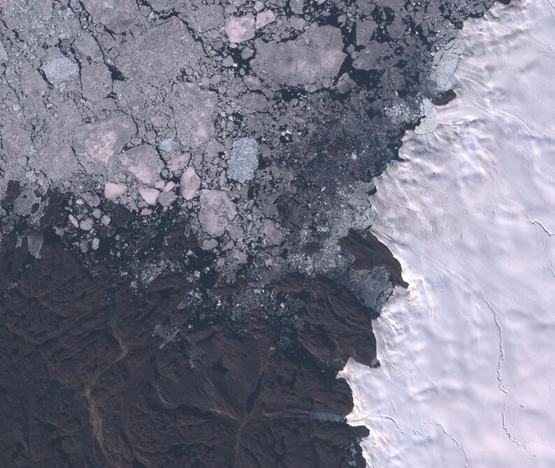 Aerial view of Humboldt Glacier - South