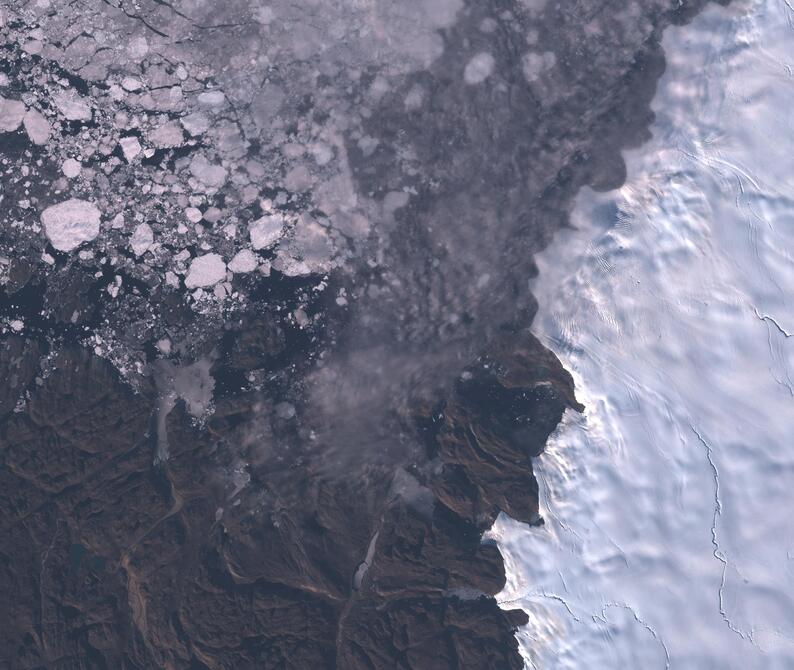 Aerial view of Humboldt Glacier - South