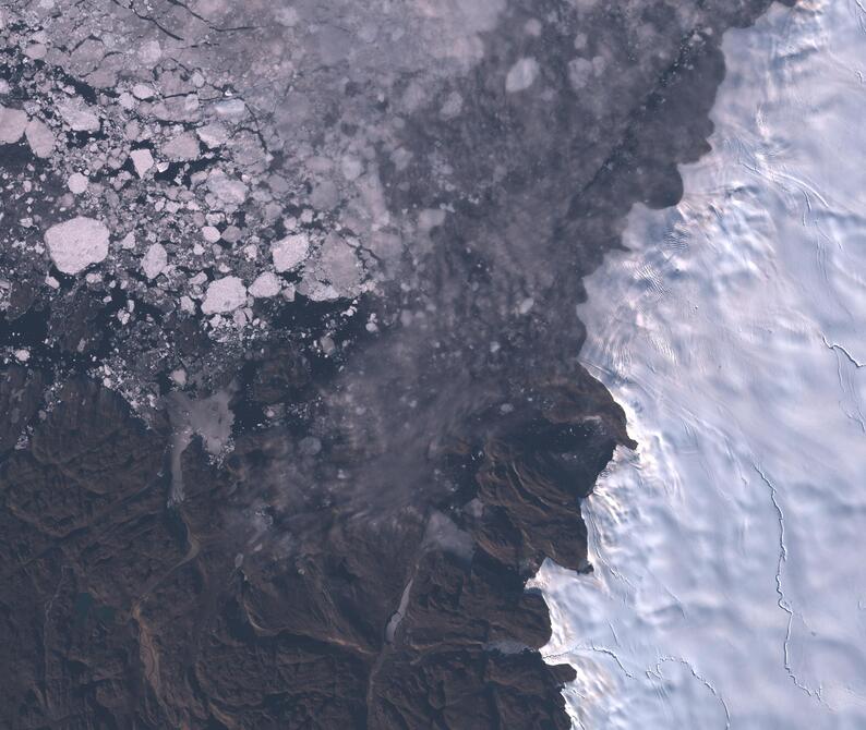Aerial view of Humboldt Glacier - South