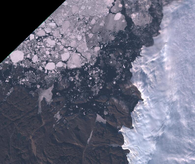 Aerial view of Humboldt Glacier - South