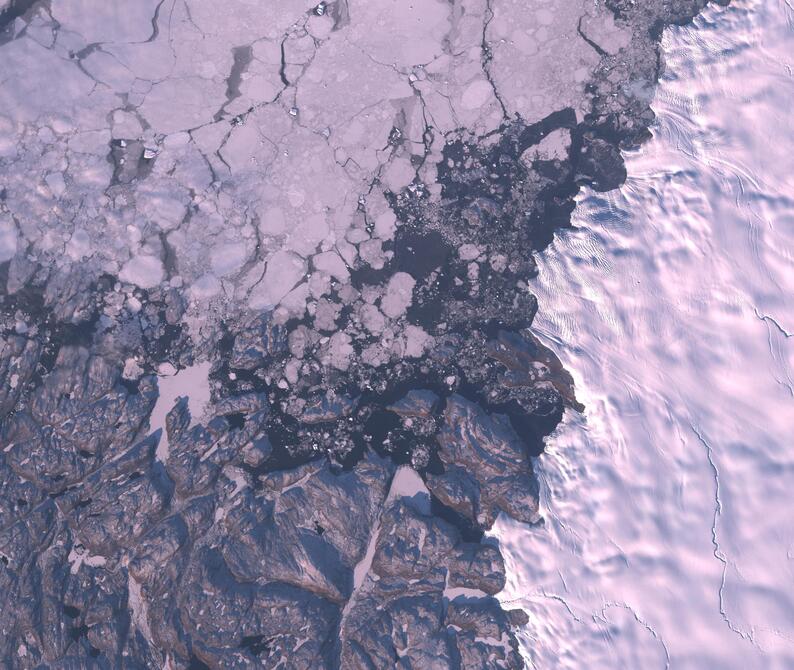 Aerial view of Humboldt Glacier - South