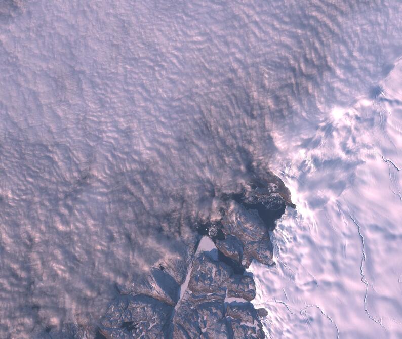 Aerial view of Humboldt Glacier - South