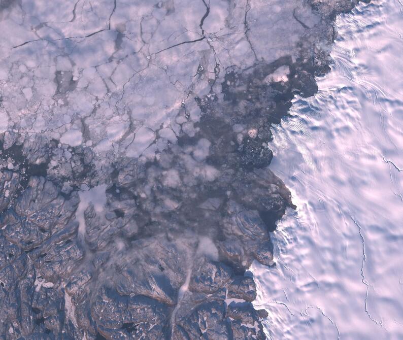 Aerial view of Humboldt Glacier - South