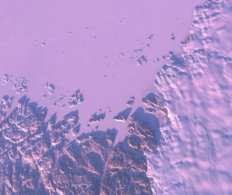 Aerial view of Humboldt Glacier - South