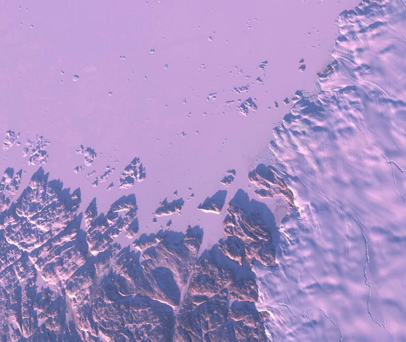 Aerial view of Humboldt Glacier - South
