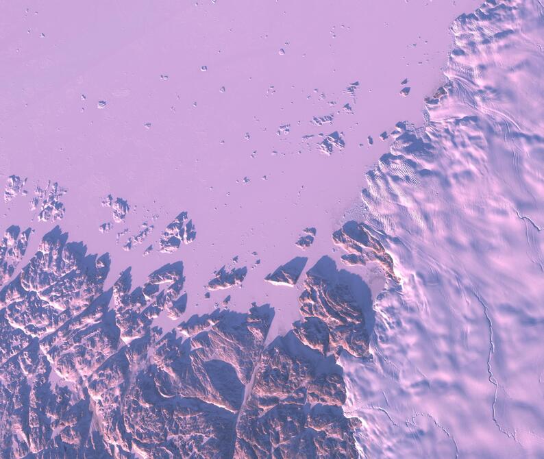 Aerial view of Humboldt Glacier - South