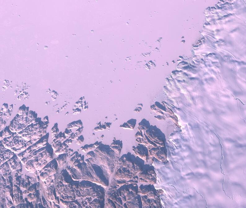 Aerial view of Humboldt Glacier - South