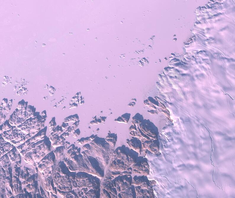 Aerial view of Humboldt Glacier - South