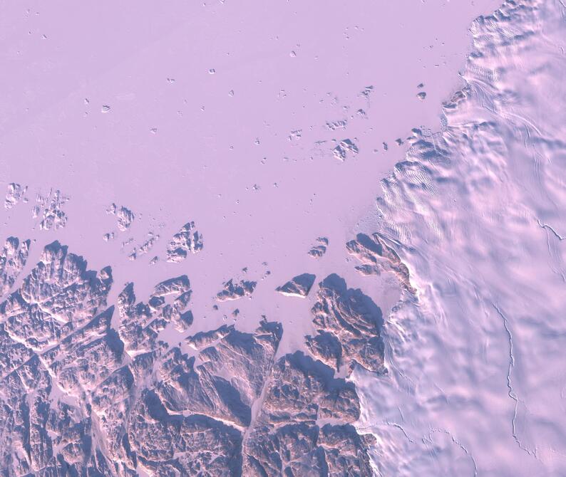 Aerial view of Humboldt Glacier - South
