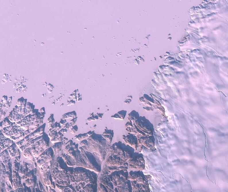 Aerial view of Humboldt Glacier - South