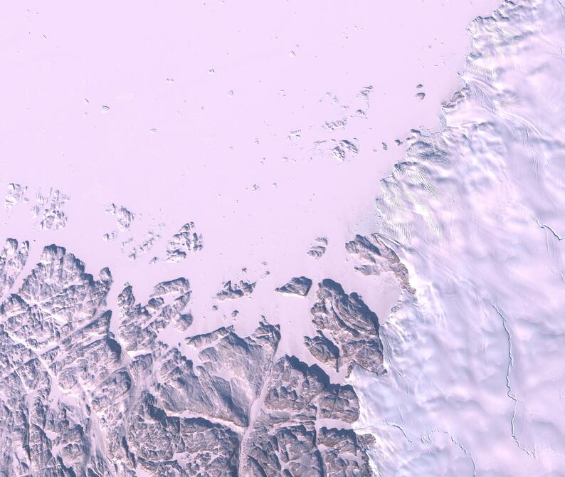 Aerial view of Humboldt Glacier - South
