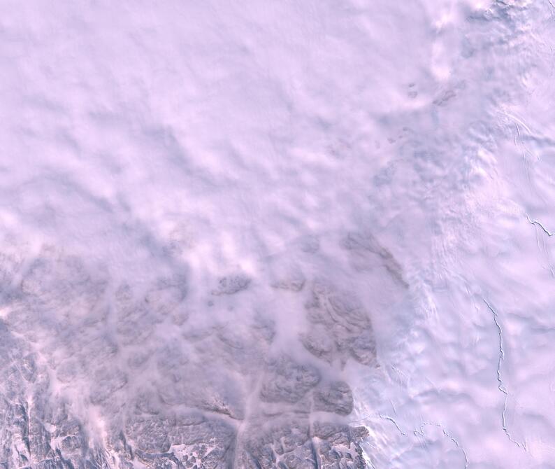 Aerial view of Humboldt Glacier - South