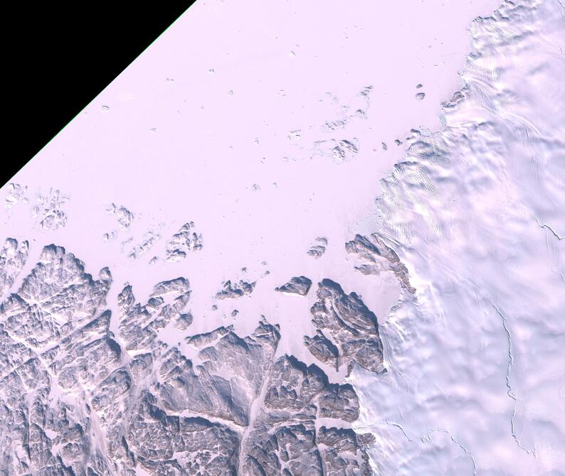 Aerial view of Humboldt Glacier - South
