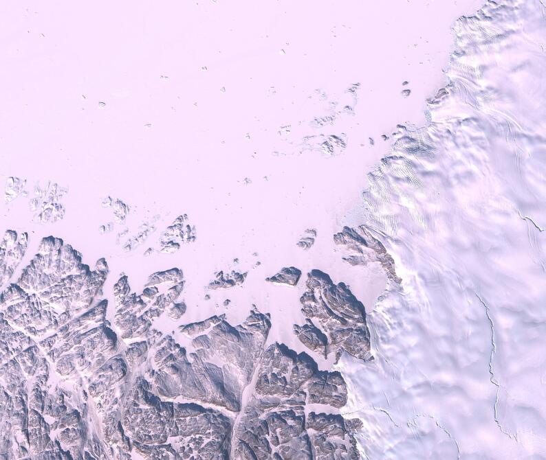 Aerial view of Humboldt Glacier - South
