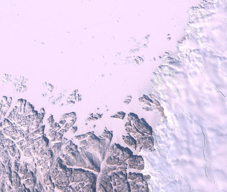 Aerial view of Humboldt Glacier - South