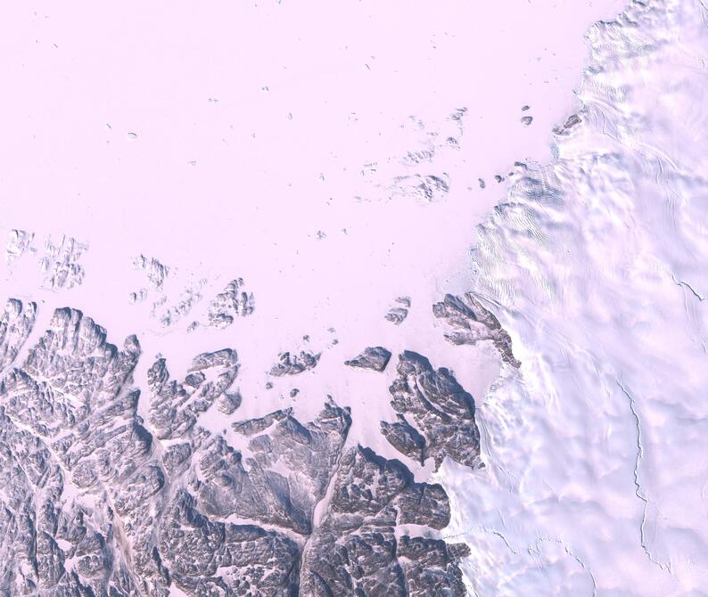 Aerial view of Humboldt Glacier - South