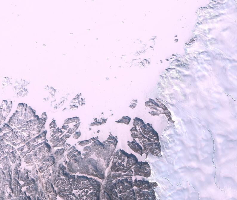 Aerial view of Humboldt Glacier - South