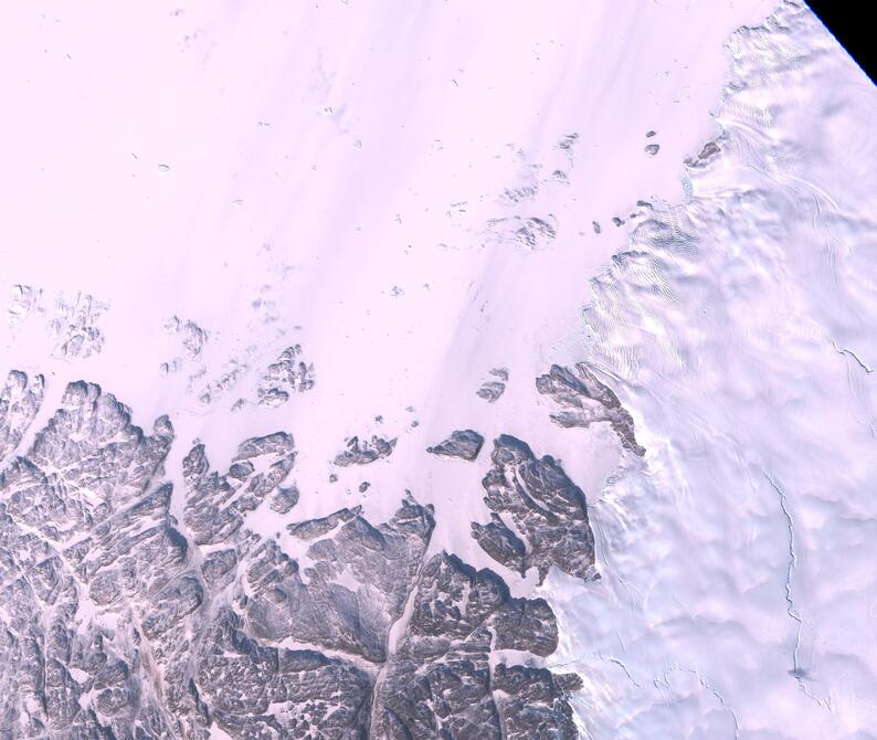 Aerial view of Humboldt Glacier - South