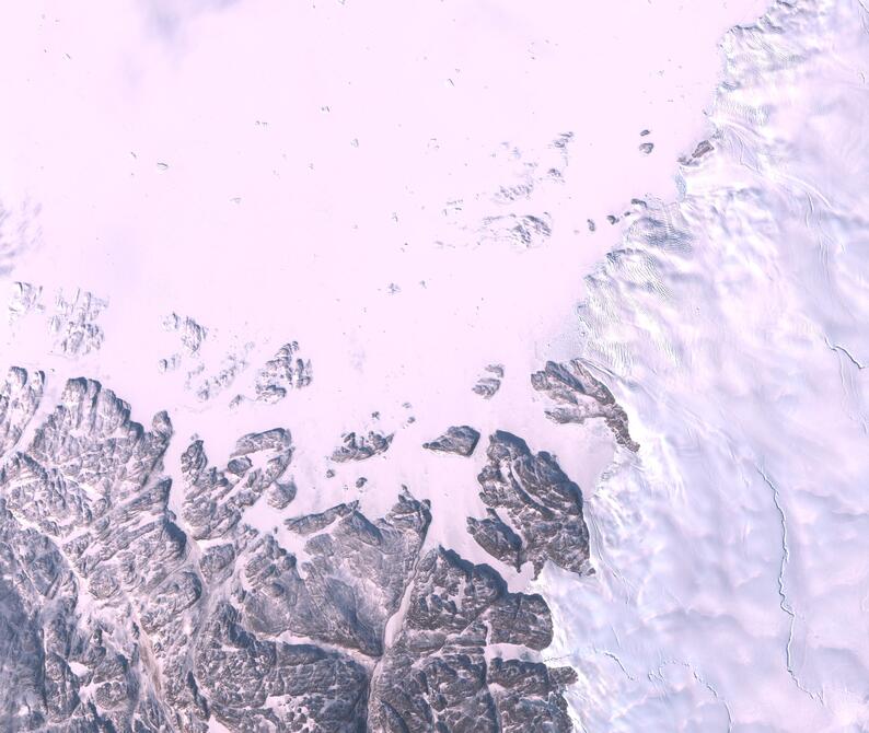 Aerial view of Humboldt Glacier - South
