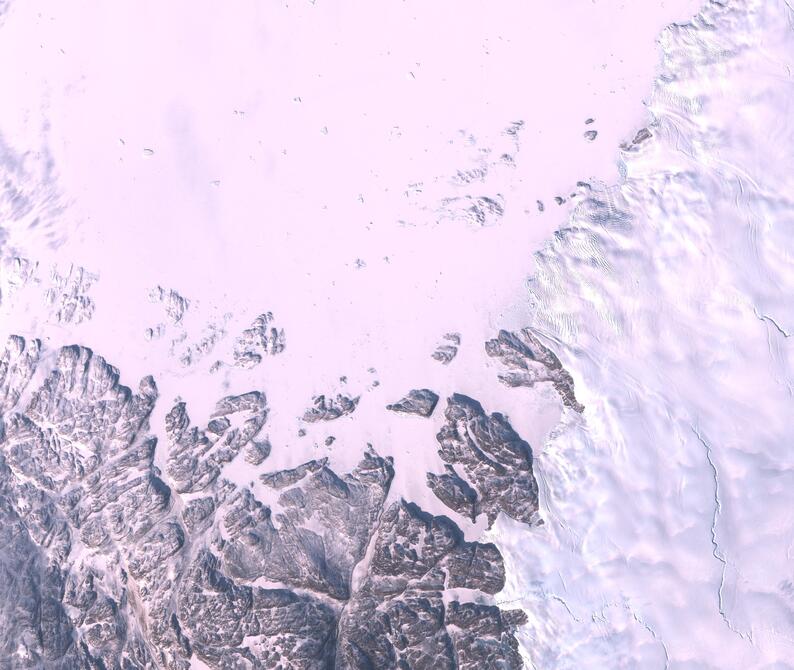 Aerial view of Humboldt Glacier - South
