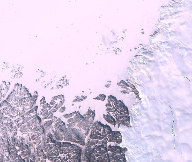 Aerial view of Humboldt Glacier - South