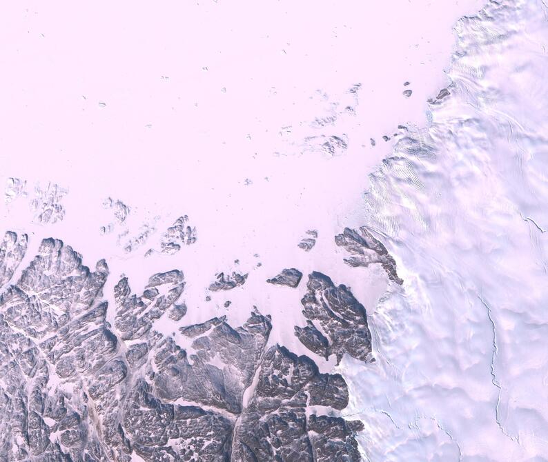 Aerial view of Humboldt Glacier - South